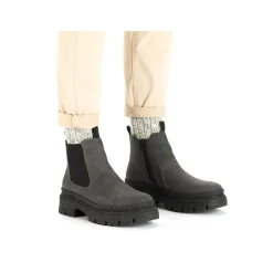 Rieker Women'S Chelsea Boots Granite Gray-Black