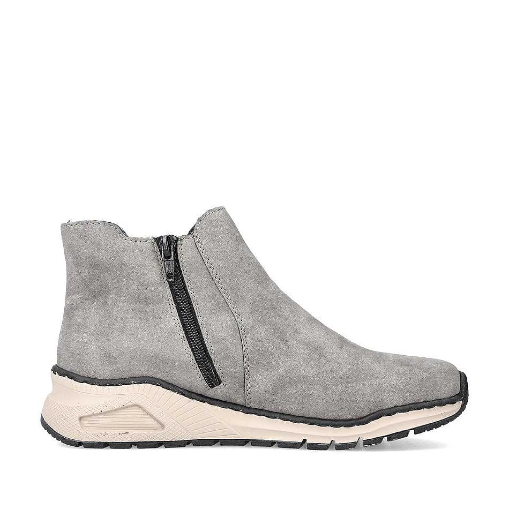 Rieker Women'S Chelsea Boots Silver Gray
