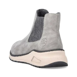 Rieker Women'S Chelsea Boots Silver Gray