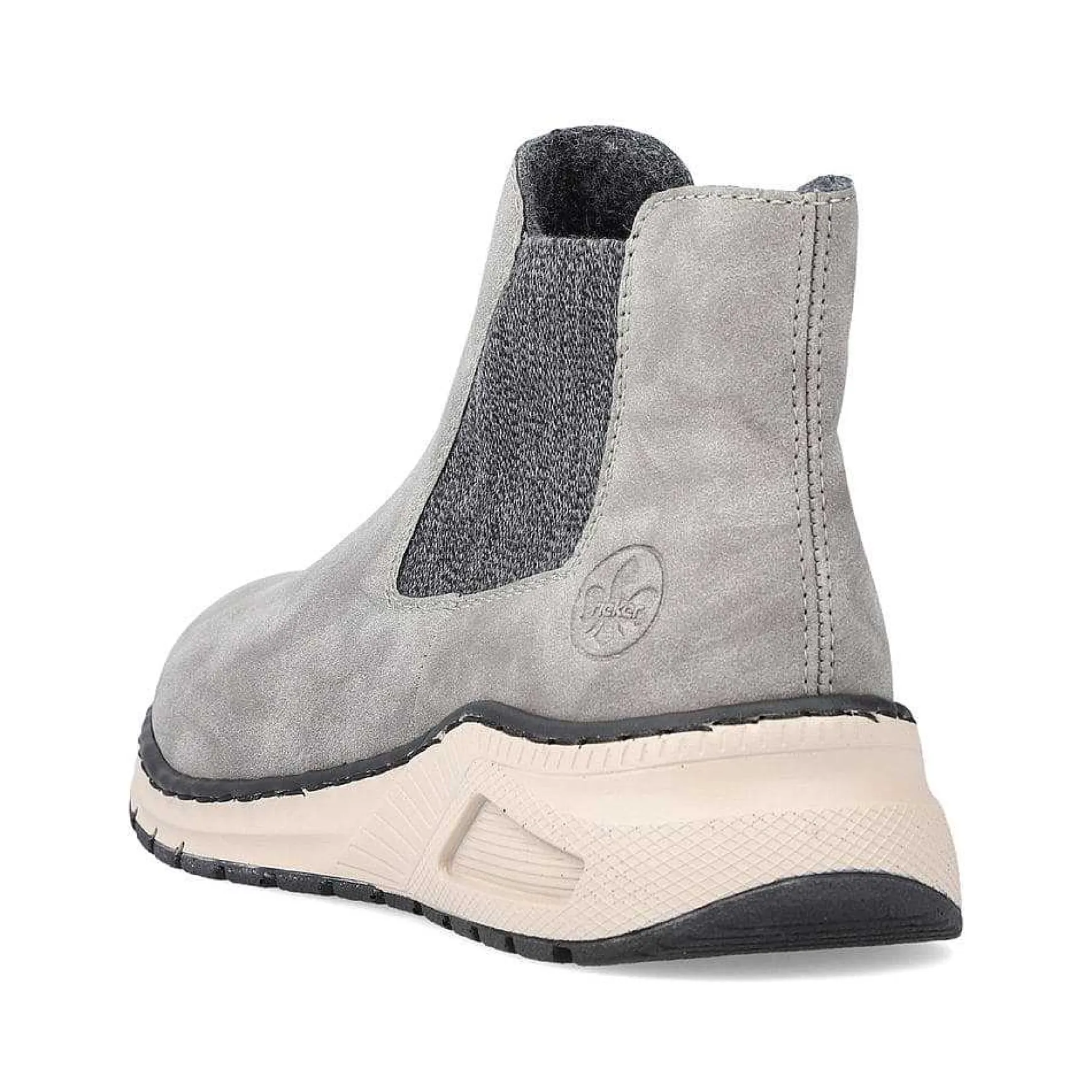 Rieker Women'S Chelsea Boots Silver Gray
