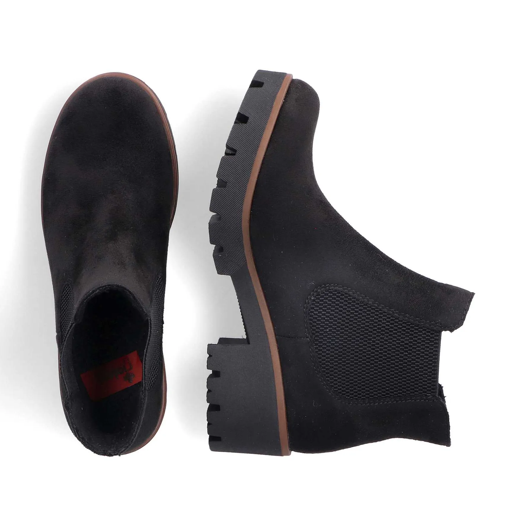 Rieker Women'S Chelsea Boots Graphite Black