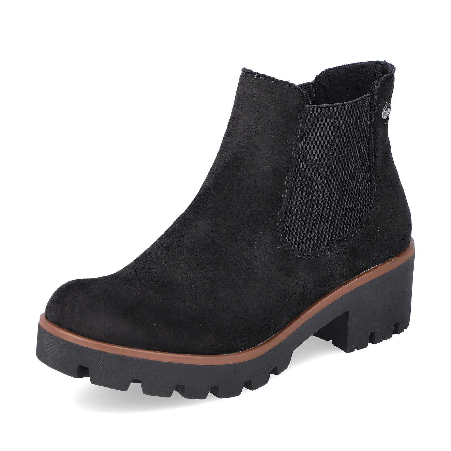 Rieker Women'S Chelsea Boots Graphite Black
