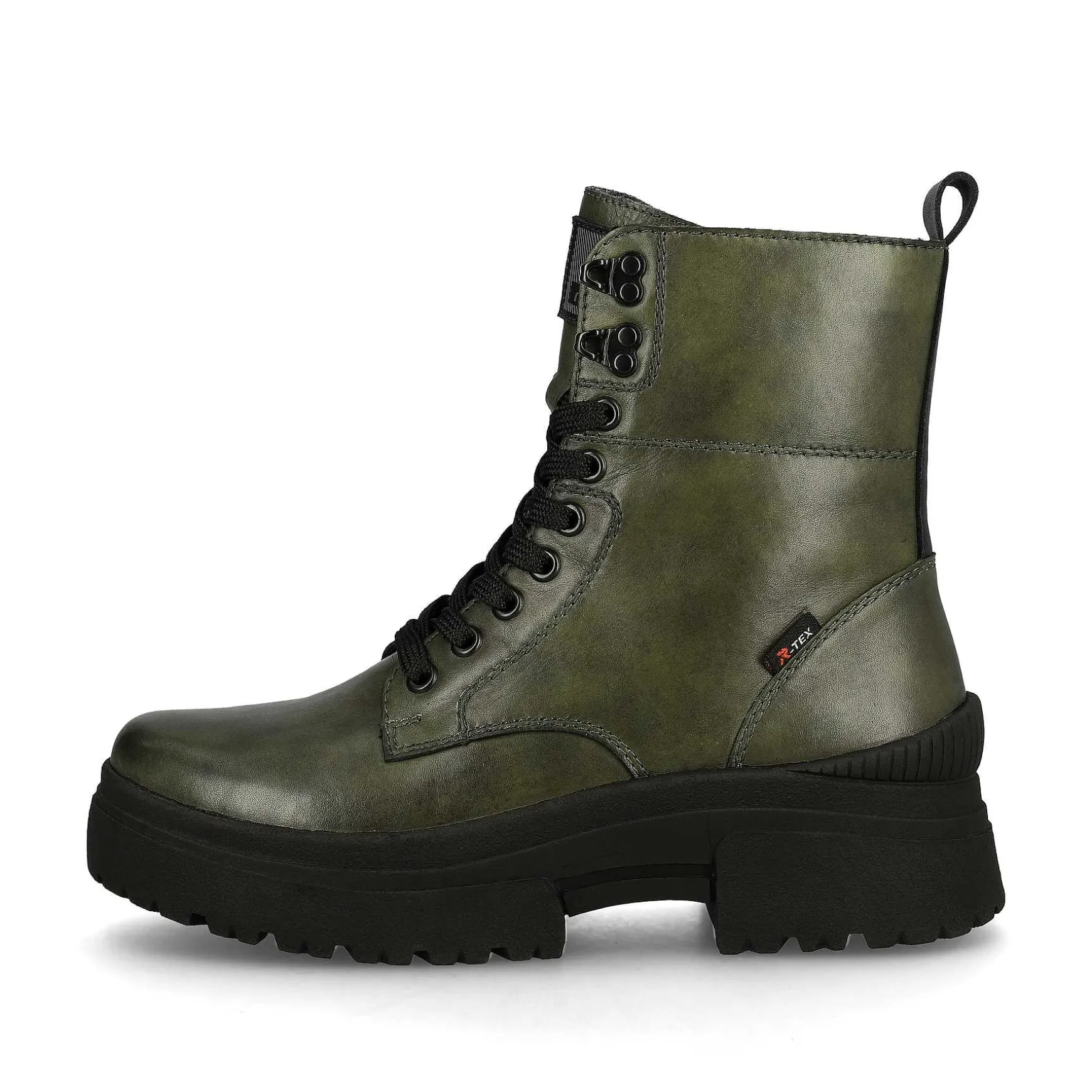 Rieker Women'S Corded Boots Army Green Black
