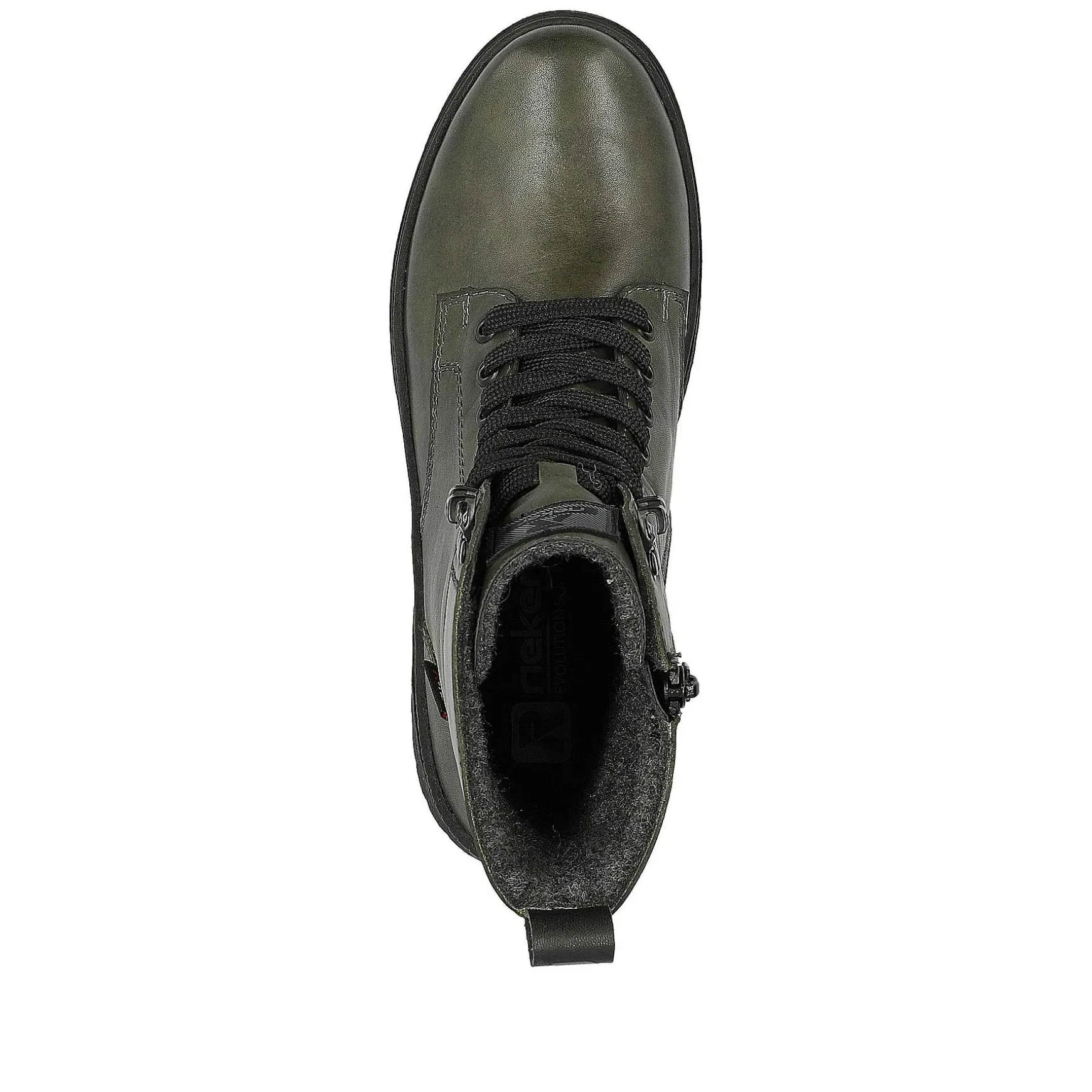 Rieker Women'S Corded Boots Army Green Black