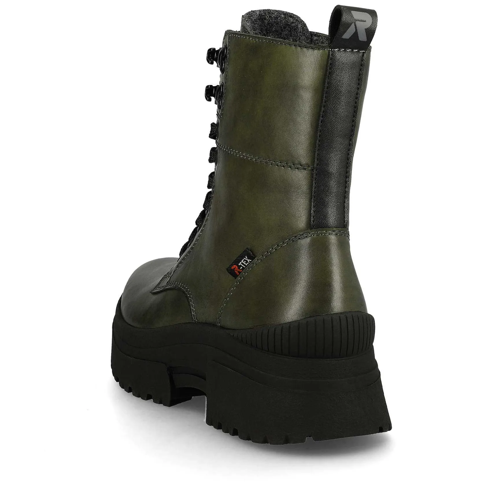Rieker Women'S Corded Boots Army Green Black