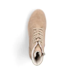 Rieker Women'S Corded Boots Brown Beige