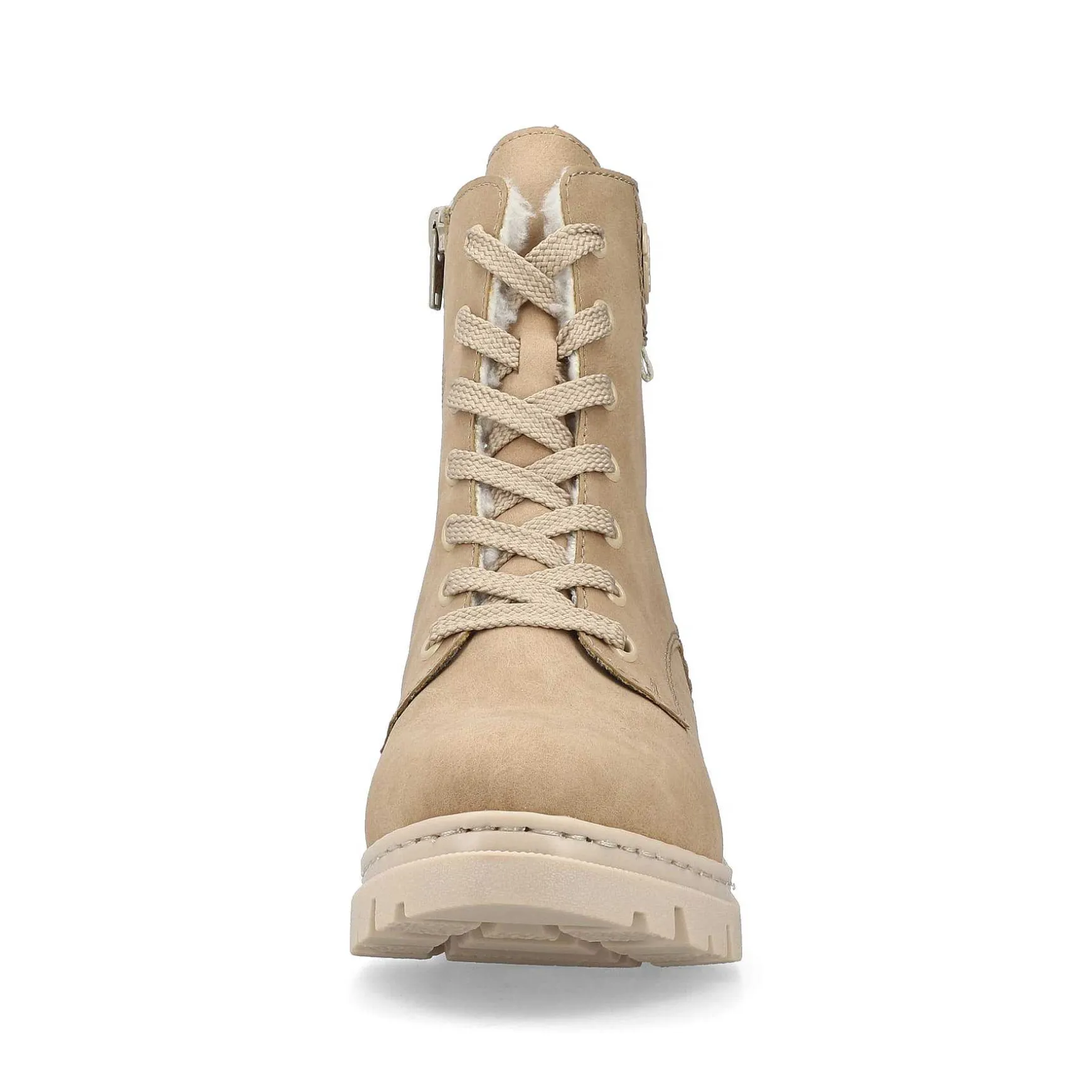 Rieker Women'S Corded Boots Brown Beige