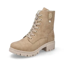 Rieker Women'S Corded Boots Brown Beige