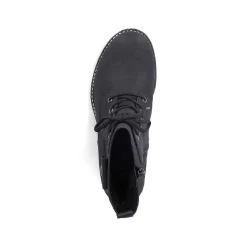 Rieker Women'S Corded Boots Deep Black