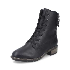 Rieker Women'S Corded Boots Night Black