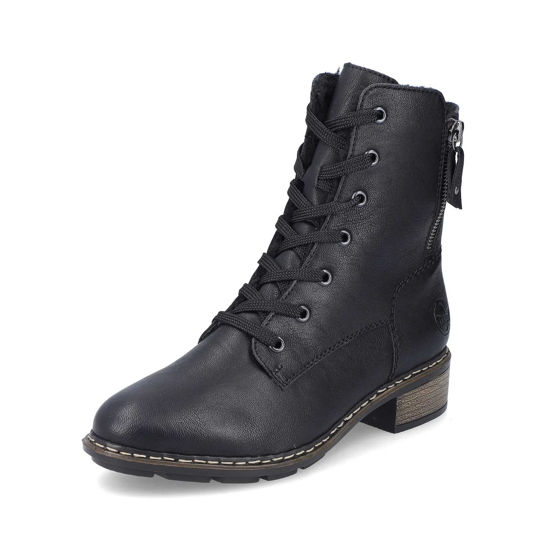 Rieker Women'S Corded Boots Night Black