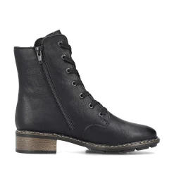 Rieker Women'S Corded Boots Night Black