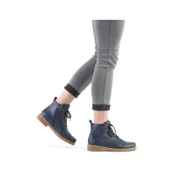 Rieker Women'S Corded Boots Navy Blue