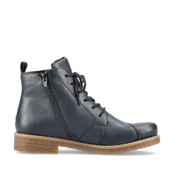 Rieker Women'S Corded Boots Navy Blue