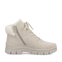 Rieker Women'S Corded Boots Light Beige