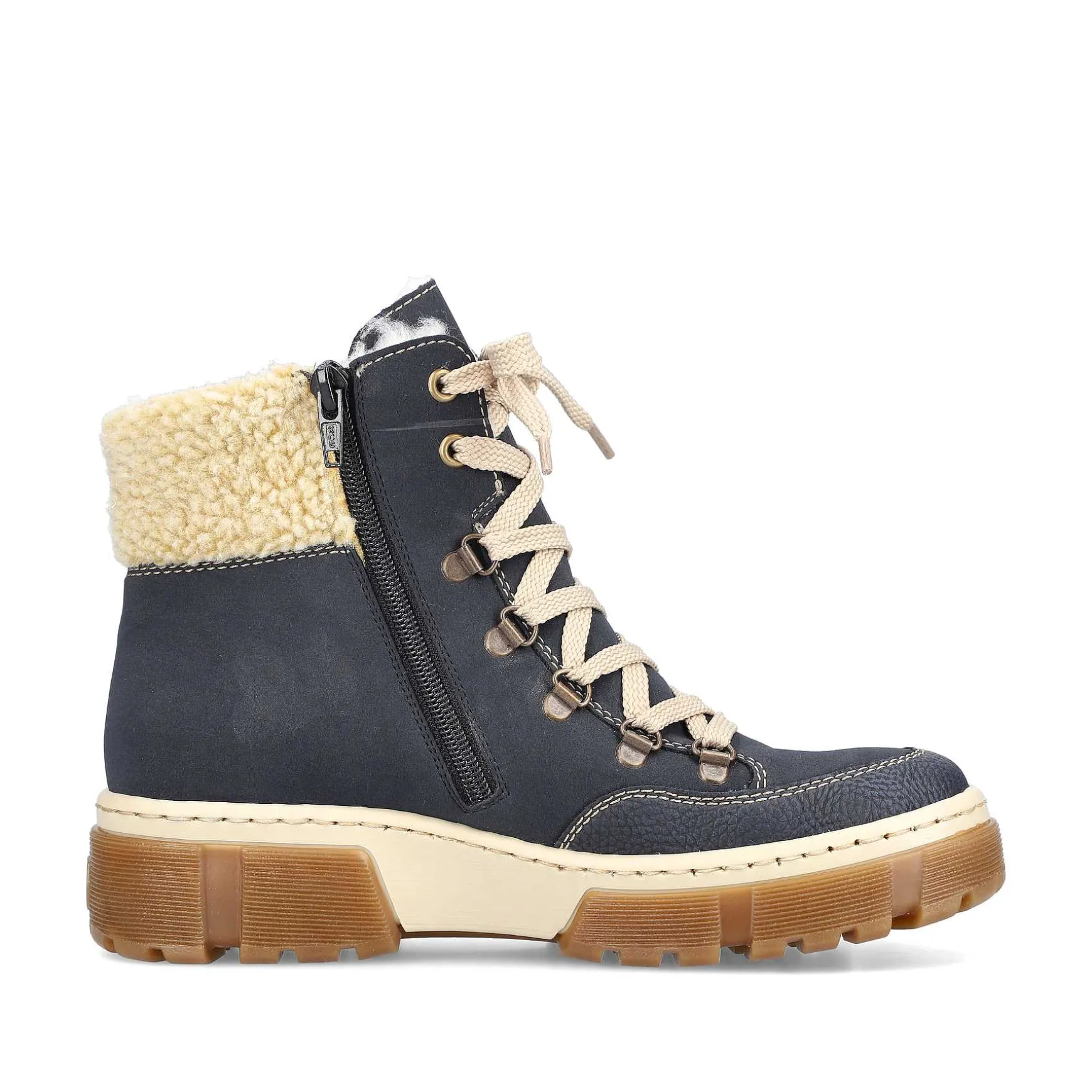 Rieker Women'S Corded Boots Sea Blue