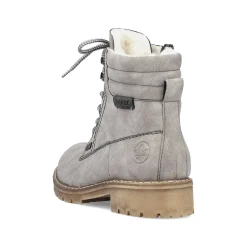 Rieker Women'S Corded Boots Silver Gray
