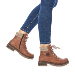 Rieker Women'S Corded Boots, Nut Brown
