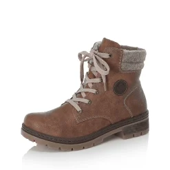 Rieker Women'S Corded Boots, Nut Brown