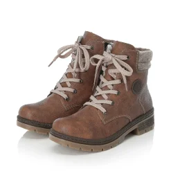 Rieker Women'S Corded Boots, Nut Brown