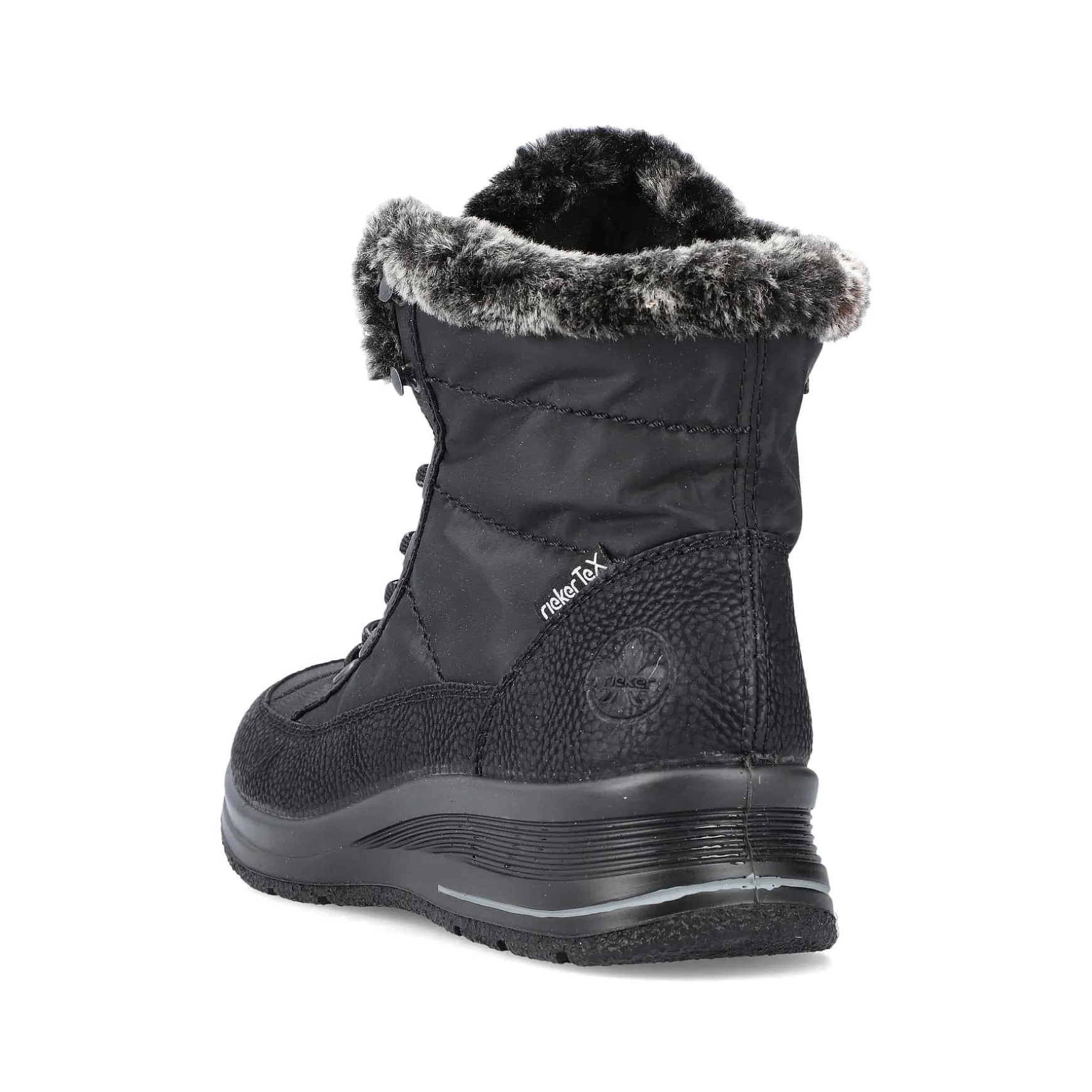 Rieker Women'S Corded Boots Night Black
