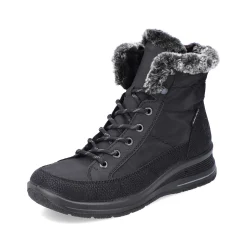 Rieker Women'S Corded Boots Night Black