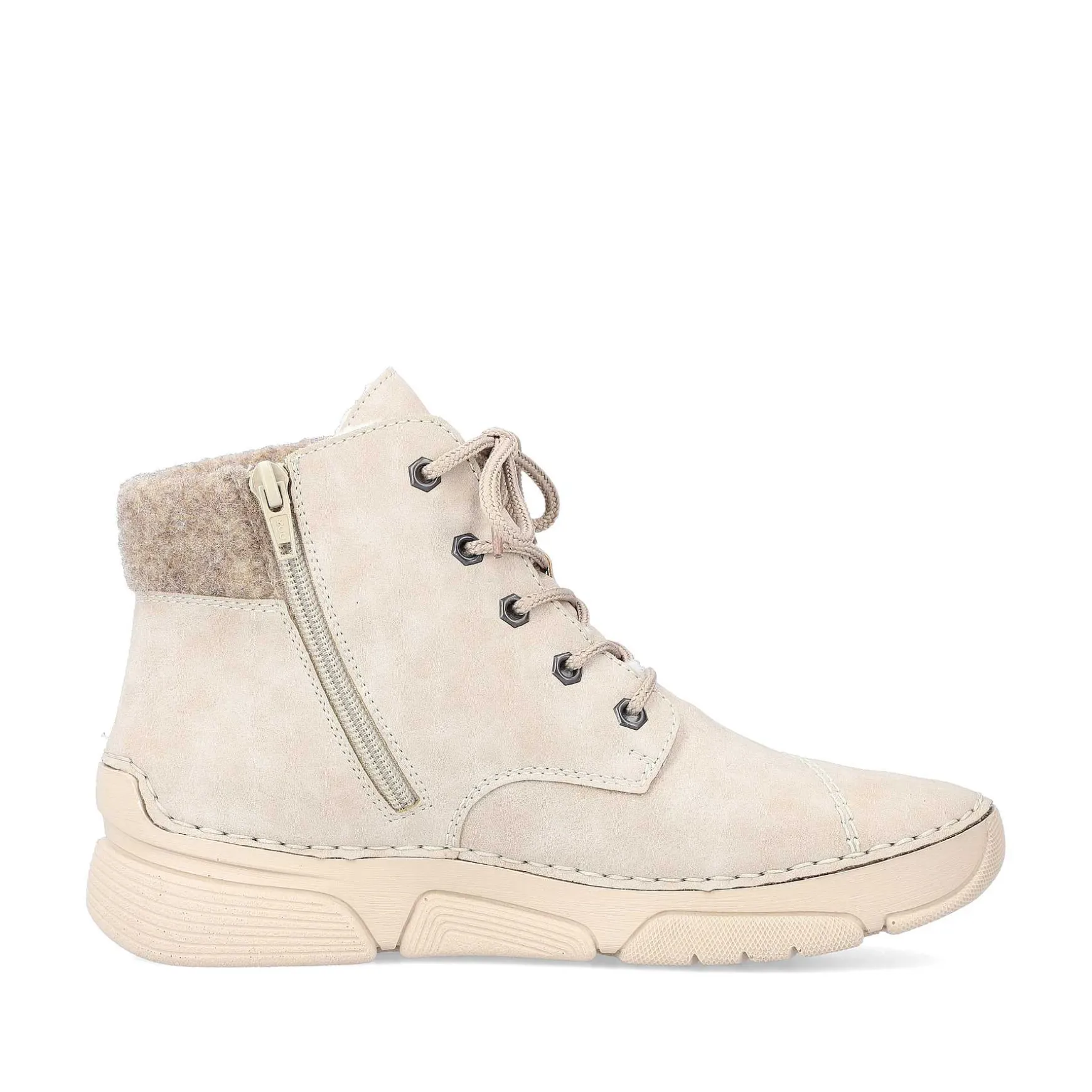 Rieker Women'S Corded Boots Light Beige