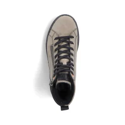 Rieker Women'S Corded Boots Grey-Green-Black