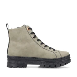 Rieker Women'S Corded Boots Grey-Green-Black