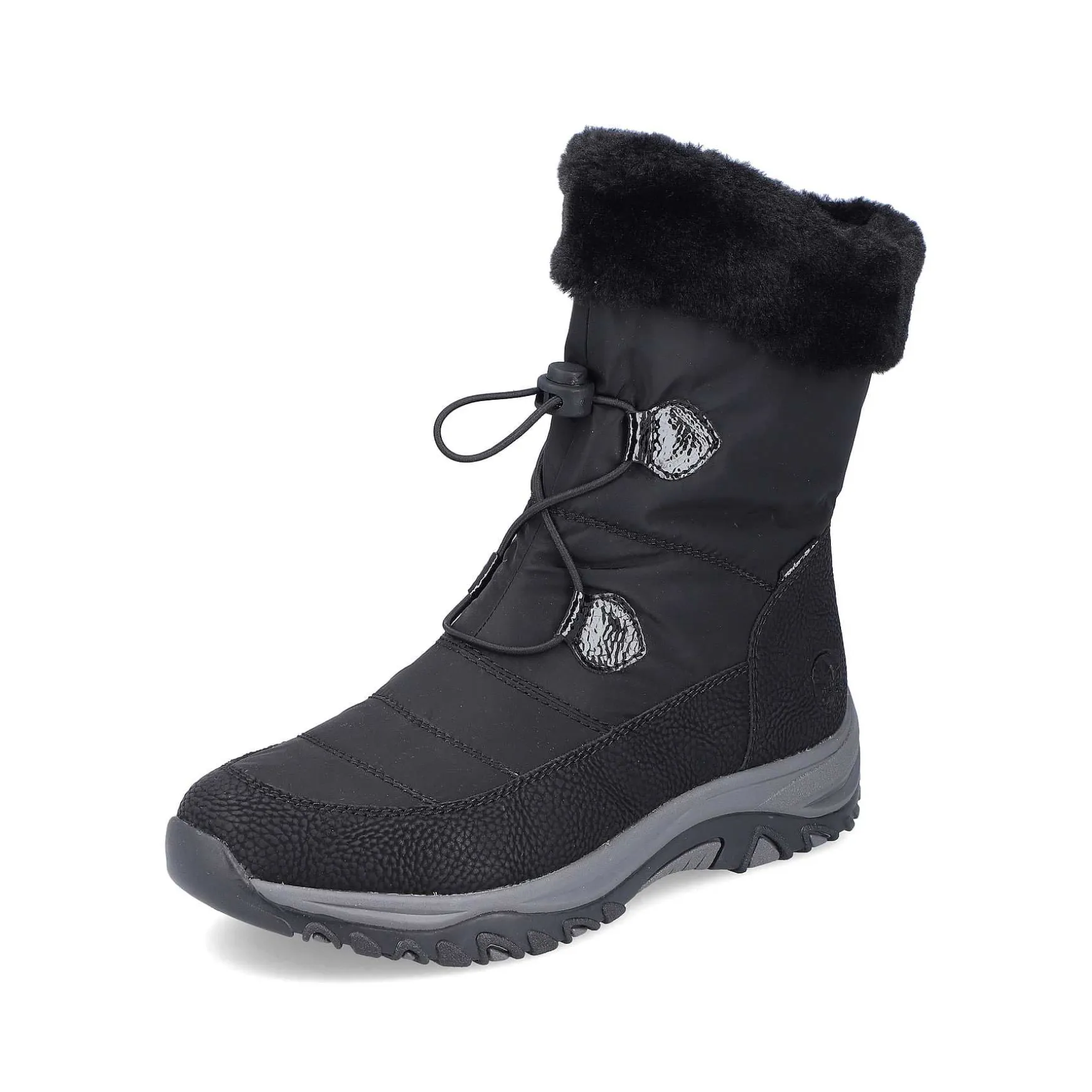 Rieker Women'S Corded Boots Night Black