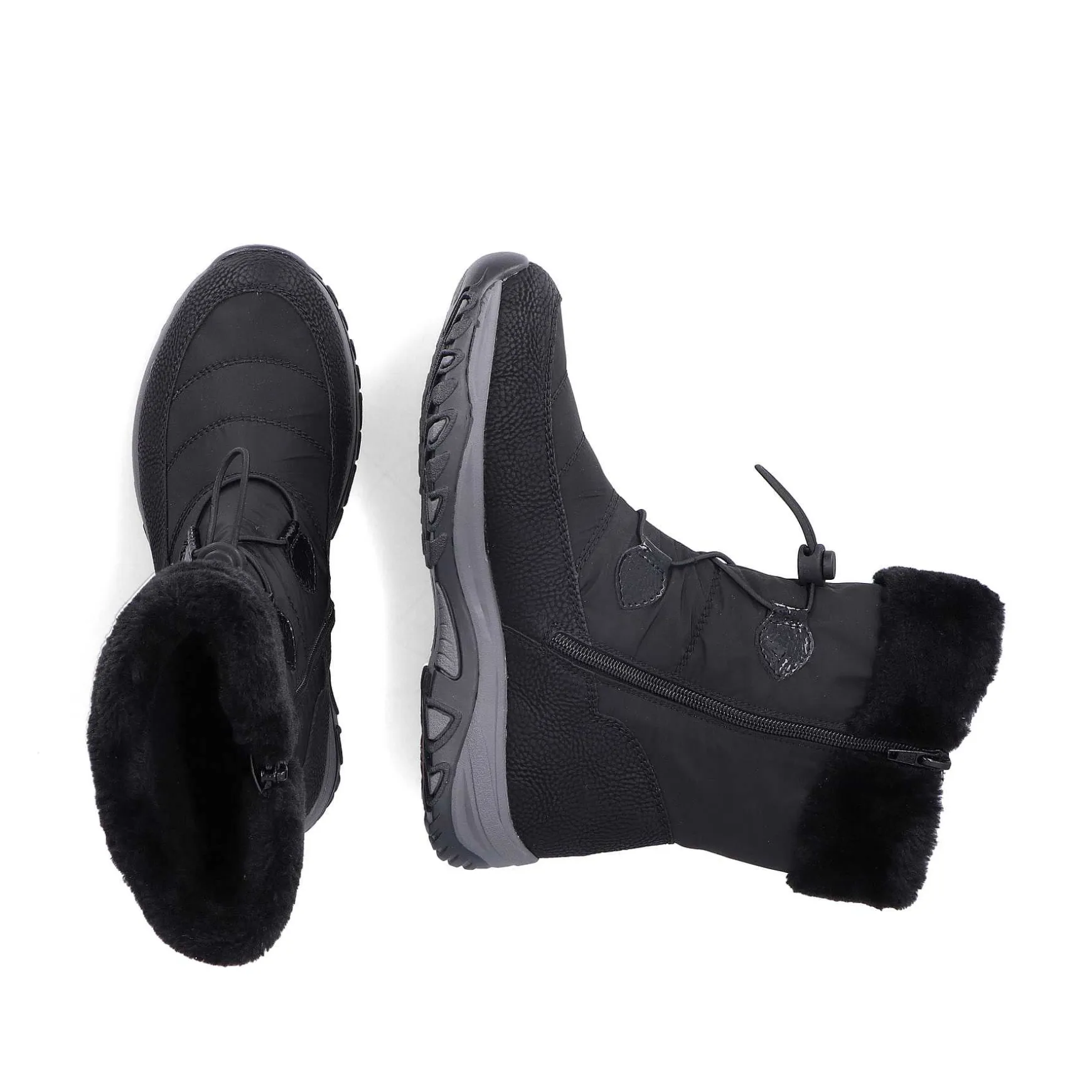 Rieker Women'S Corded Boots Night Black