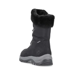 Rieker Women'S Corded Boots Night Black