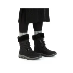 Rieker Women'S Corded Boots Night Black
