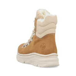 Rieker Women'S Corded Boots Nougat Brown