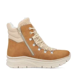 Rieker Women'S Corded Boots Nougat Brown