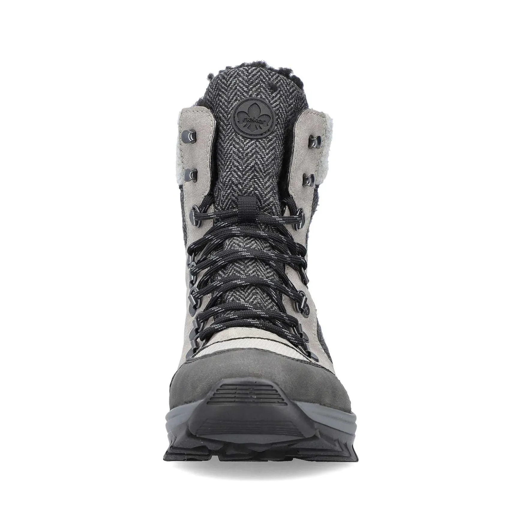 Rieker Women'S Corded Boots Silver Gray