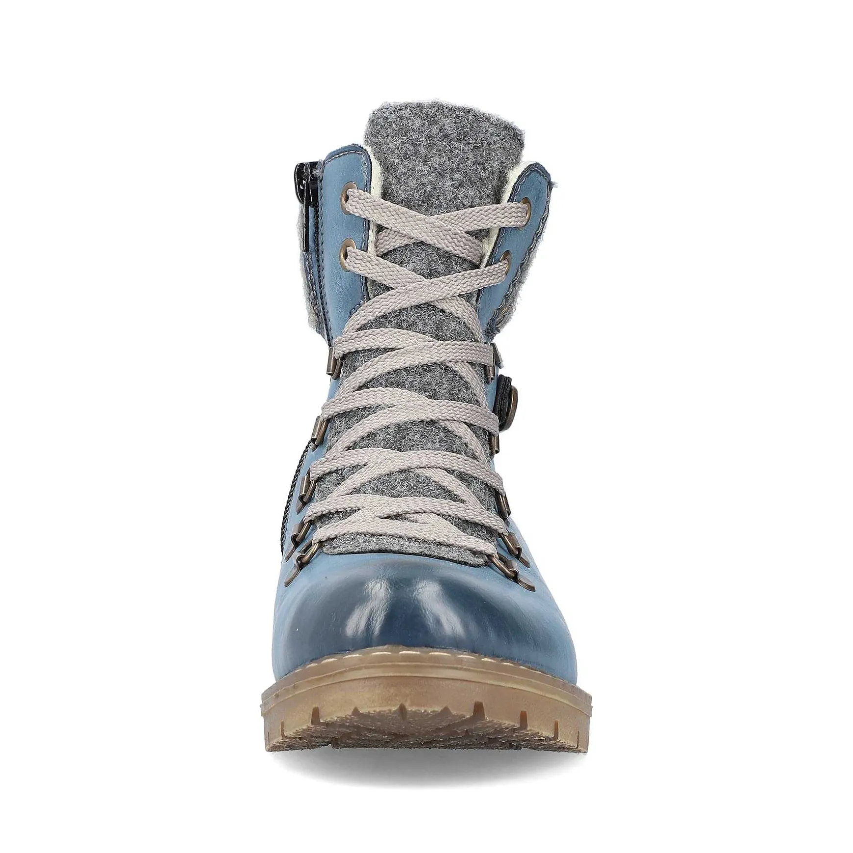 Rieker Women'S Corded Boots, Slate Blue