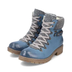 Rieker Women'S Corded Boots, Slate Blue