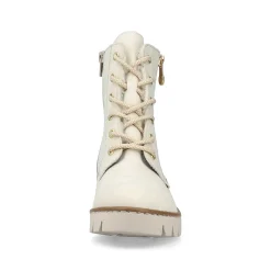 Rieker Women'S Corded Boots Cream Beige