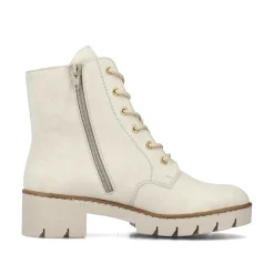 Rieker Women'S Corded Boots Cream Beige