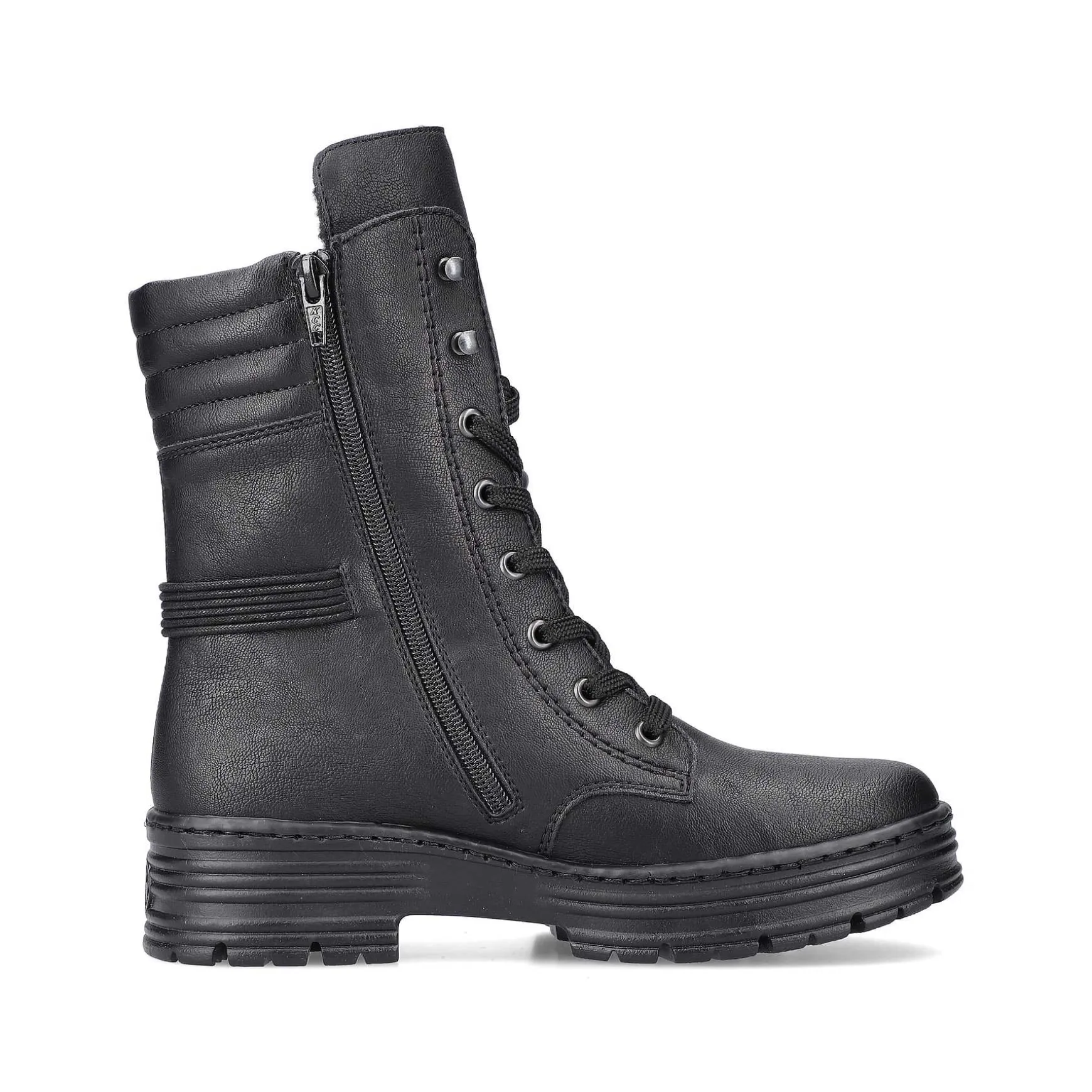 Rieker Women'S Corded Boots Deep Black