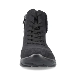 Rieker Women'S Corded Boots Deep Black