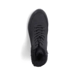 Rieker Women'S Corded Boots Deep Black