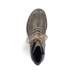 Rieker Women'S Corded Boots Olive Green