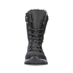 Rieker Women'S Corded Boots Deep Black