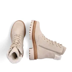 Rieker Women'S Corded Boots Sand Beige