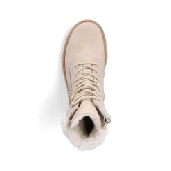 Rieker Women'S Corded Boots Sand Beige