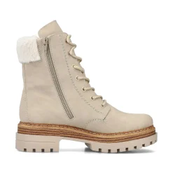 Rieker Women'S Corded Boots Sand Beige