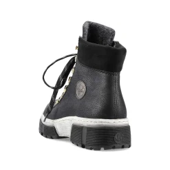 Rieker Women'S Corded Boots Deep Black