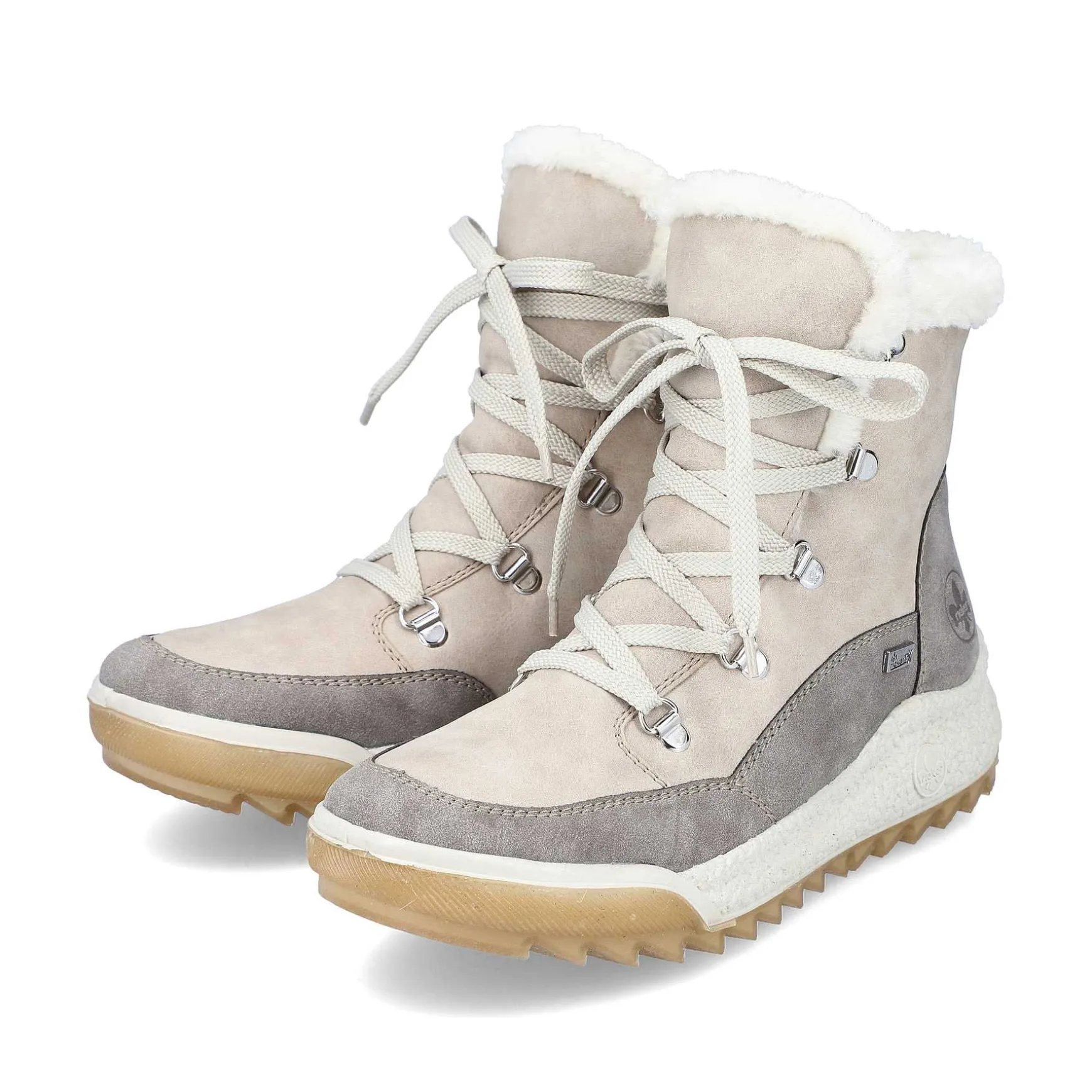 Rieker Women'S Corded Boots Light Beige